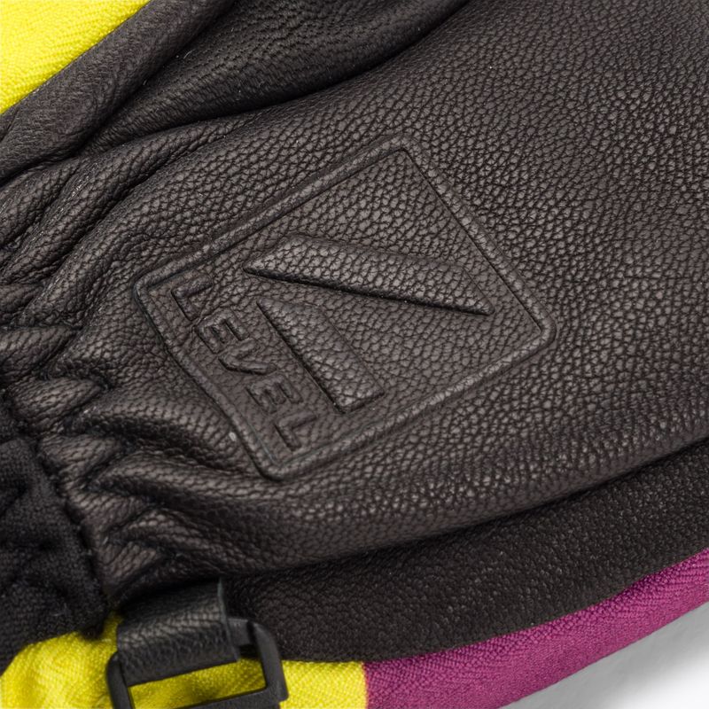 Level Vertigo Mitt Teen pk guanto da sci arcobaleno per bambini 5