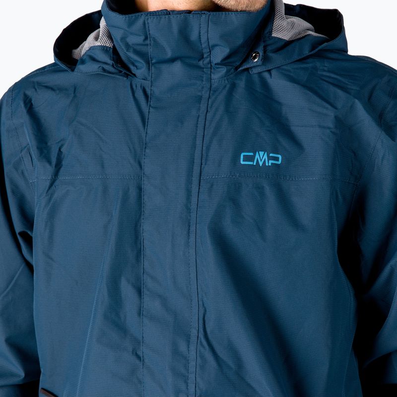 Giacca da pioggia CMP Snaps uomo blu 39X7367/M919 4
