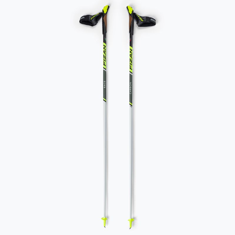 Bastoncini da nordic walking Fizan Race Carbon bianco/giallo