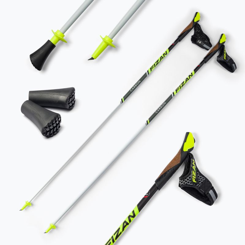 Bastoncini da nordic walking Fizan Race Carbon bianco/giallo 6