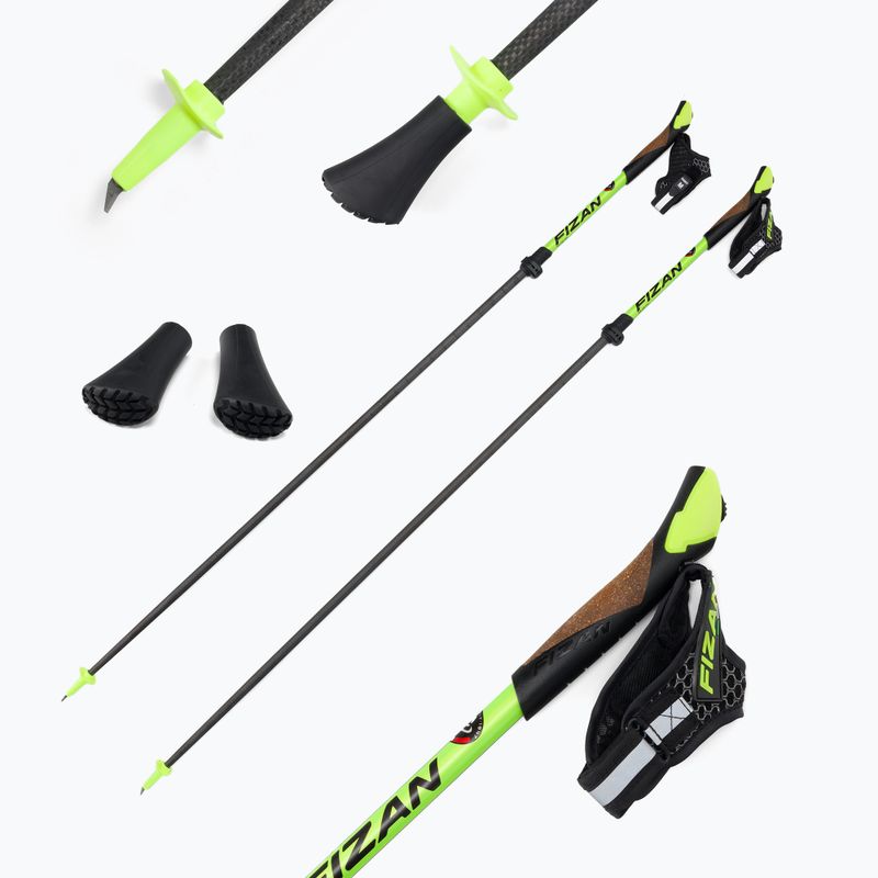 Bastoncini da nordic walking Fizan Carbon Pro giallo 5