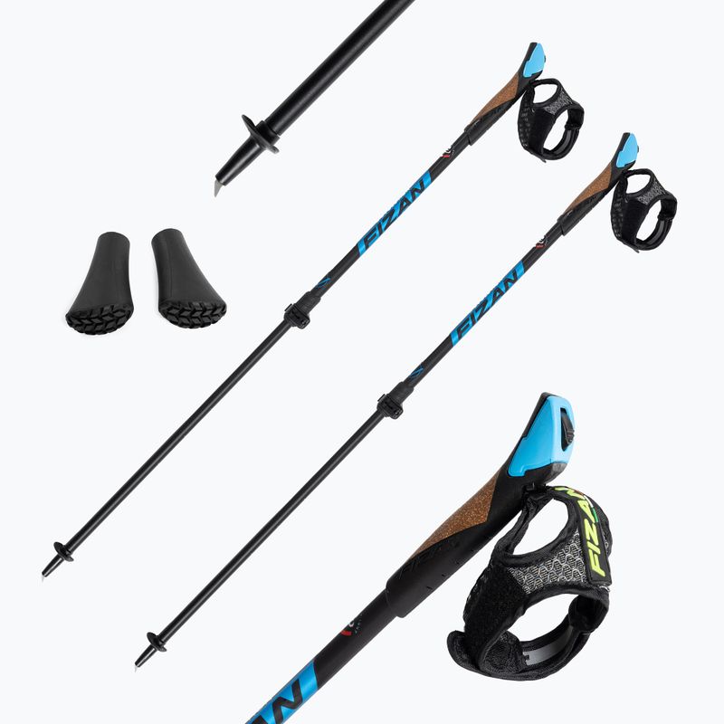 Bastoncini da nordic walking blu Fizan Revolution 7