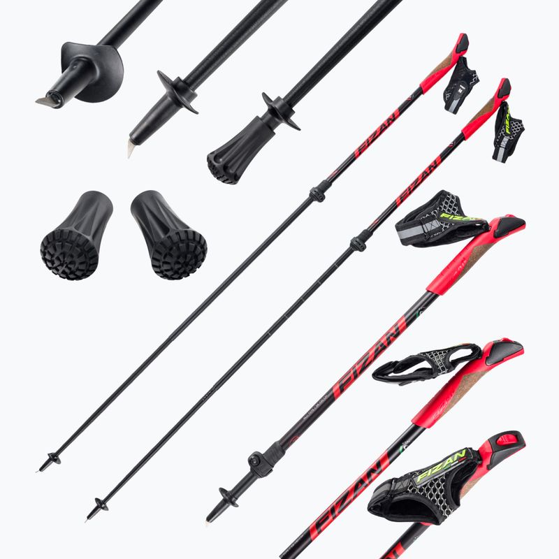 Bastoncini da nordic walking Fizan Revolution PRO rosso 5