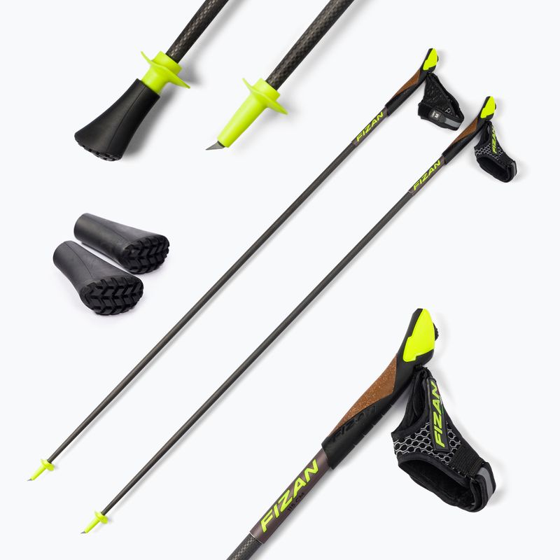 Bastoncini da nordic walking Fizan Carbon 3K grigio 6