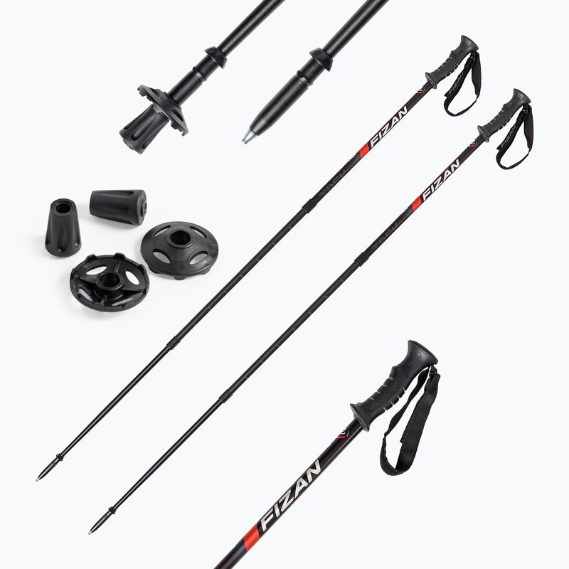 Bastoncini da trekking Fizan Trek rosso 4