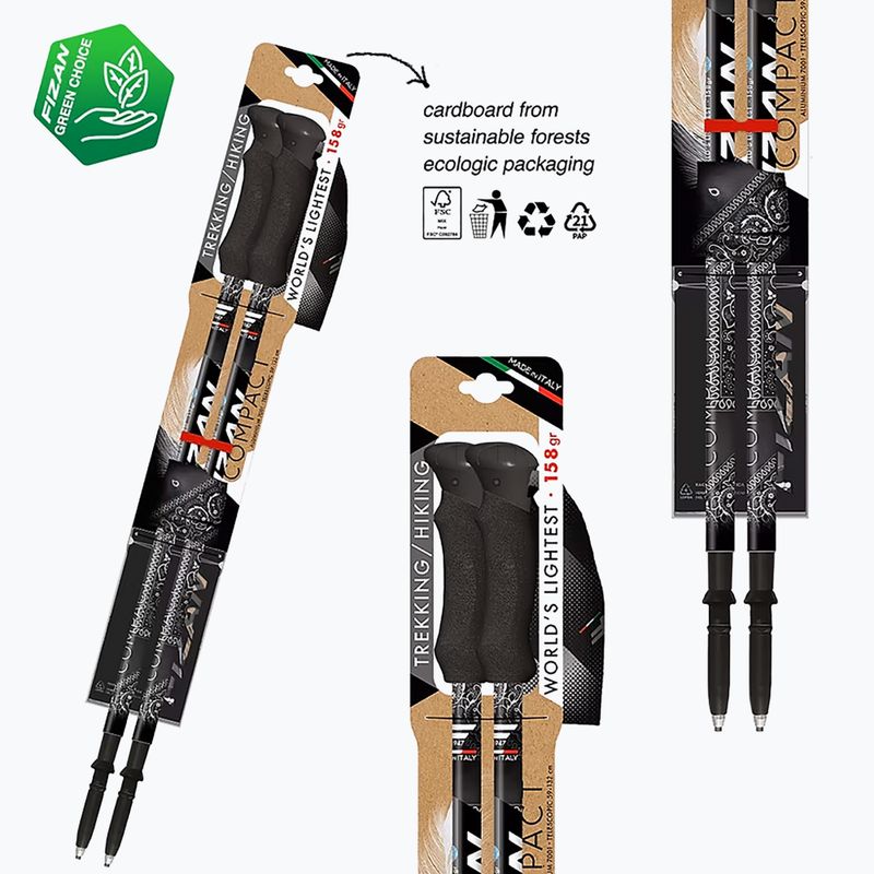 Bastoncini da trekking Fizan Compact MS nero 3