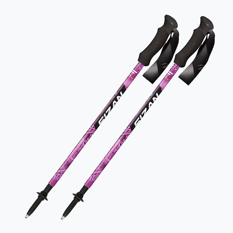 Bastoncini da trekking Fizan Compact MS magenta