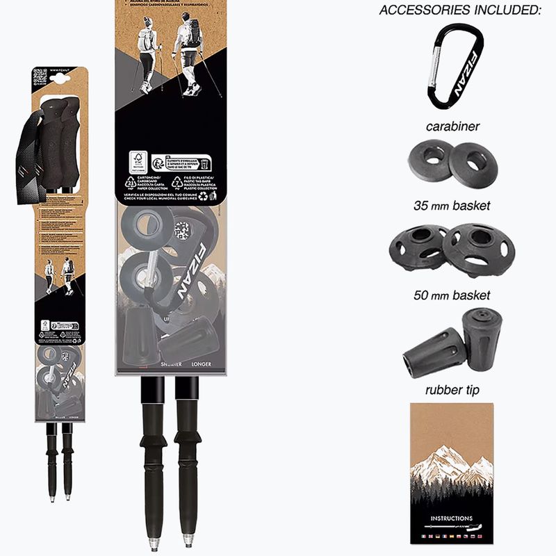 Bastoncini da trekking Fizan Compact beige 4