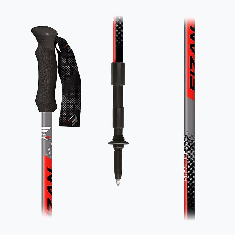 Bastoncini da trekking Fizan Prestige A/S rosso 2