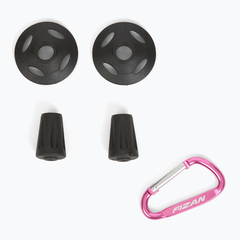 Bastoncini da trekking Fizan Tierra grigio/corallo 7