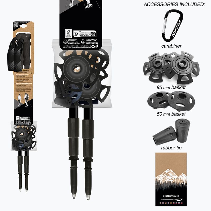 Bastoncini da trekking Fizan Lhotse azzurro chiaro 9