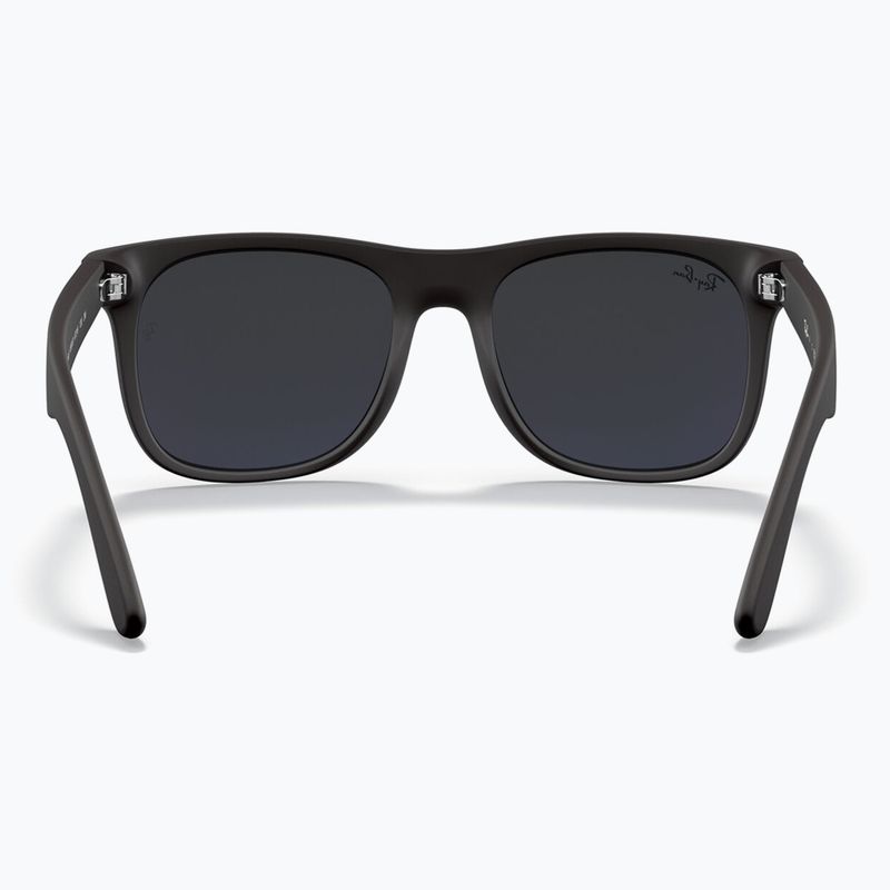 Occhiali da sole per bambini Ray-Ban Justin matt rubber black/blue mirror 4