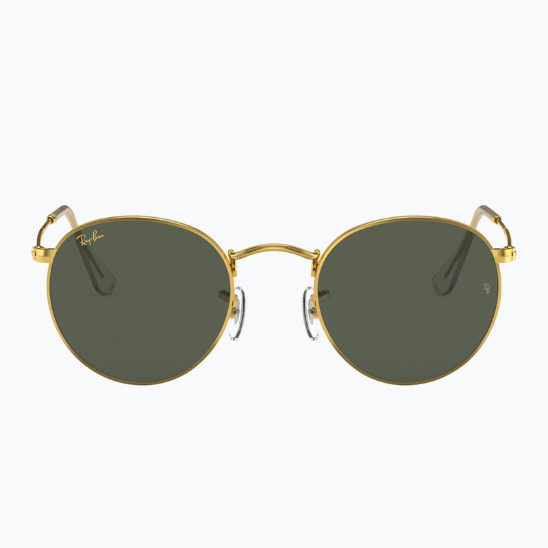 Occhiali da sole Ray-Ban Round Metal gold/green g-15 2