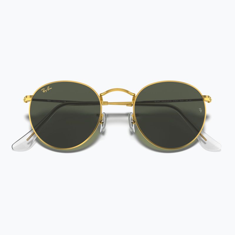 Occhiali da sole Ray-Ban Round Metal gold/green g-15 3