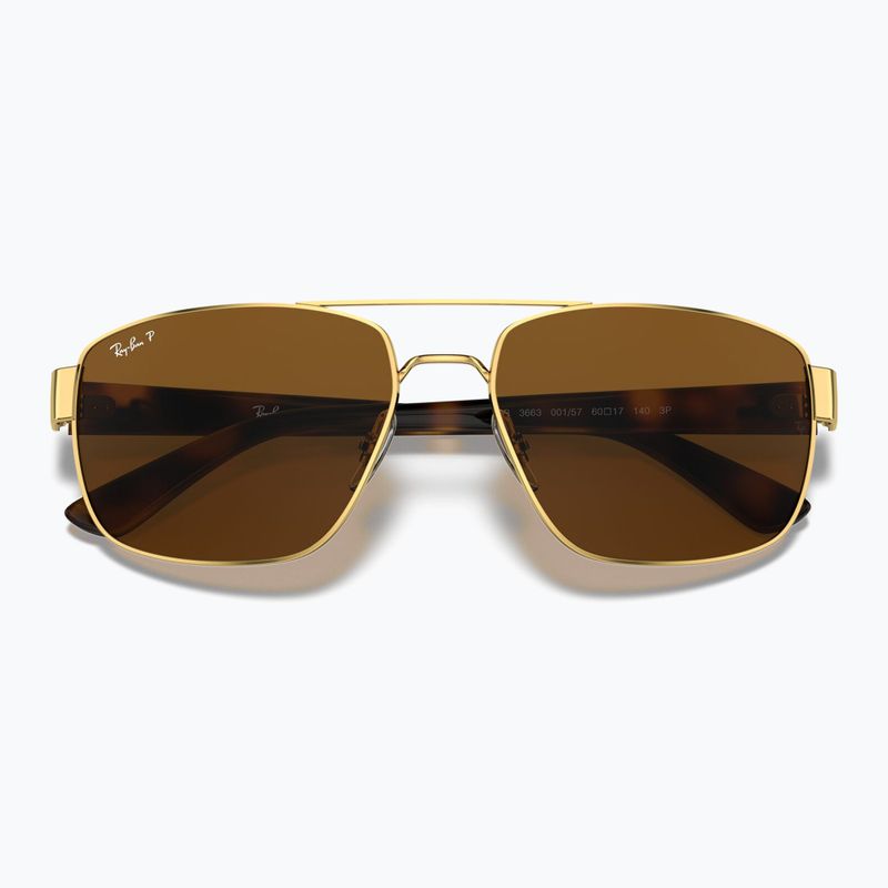 Occhiali da sole Ray-Ban RB3663 arista gold/brown 3