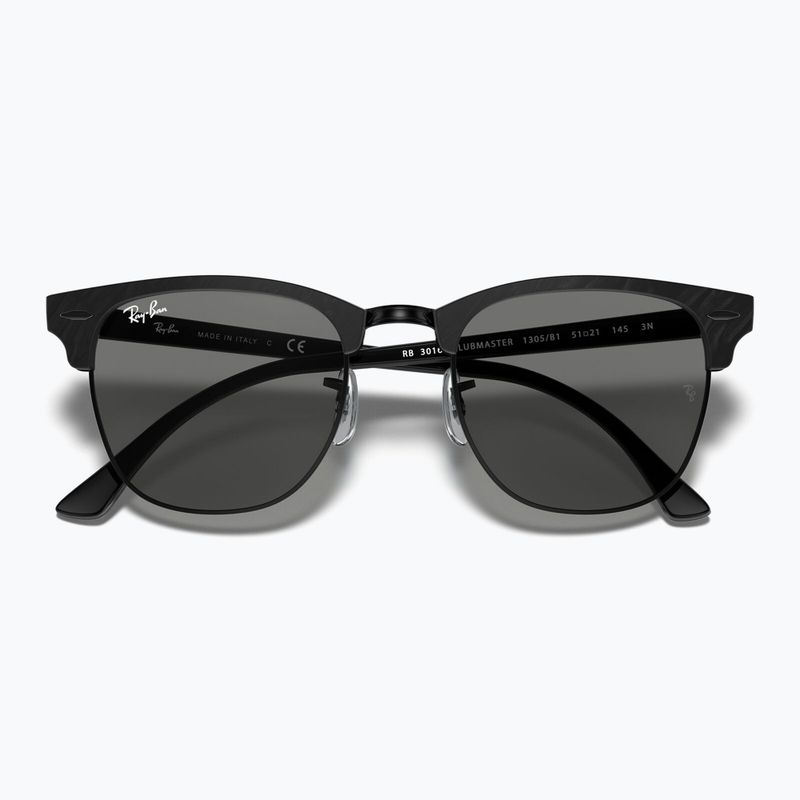 Occhiali da sole Ray-Ban Clubmaster Marble black/dark grey 3