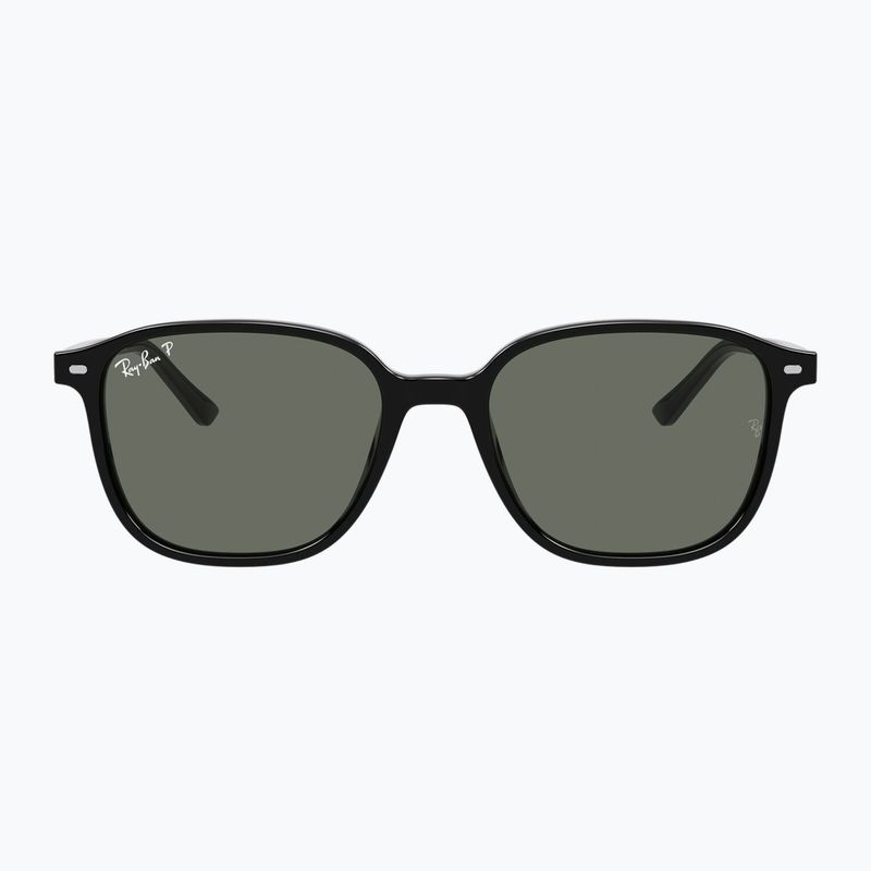 Occhiali da sole Ray-Ban Leonard black/green g-15 polarized 2