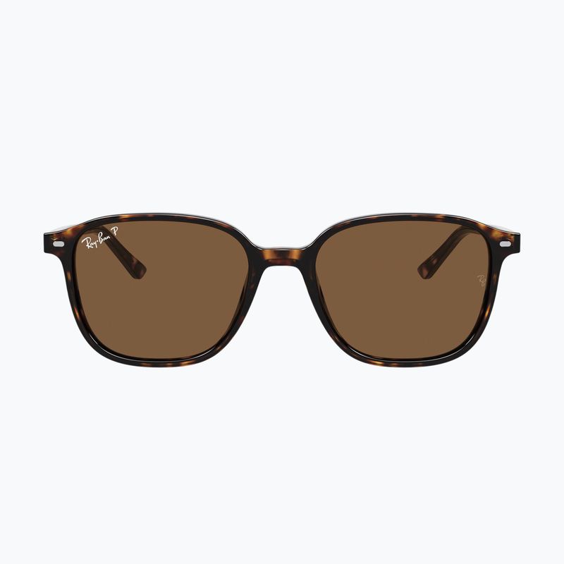 Occhiali da sole Ray-Ban Leonard tortoise/brown polarized 2