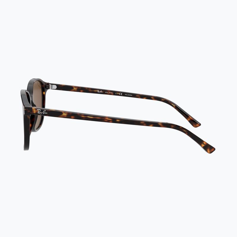 Occhiali da sole Ray-Ban Leonard tortoise/brown polarized 7