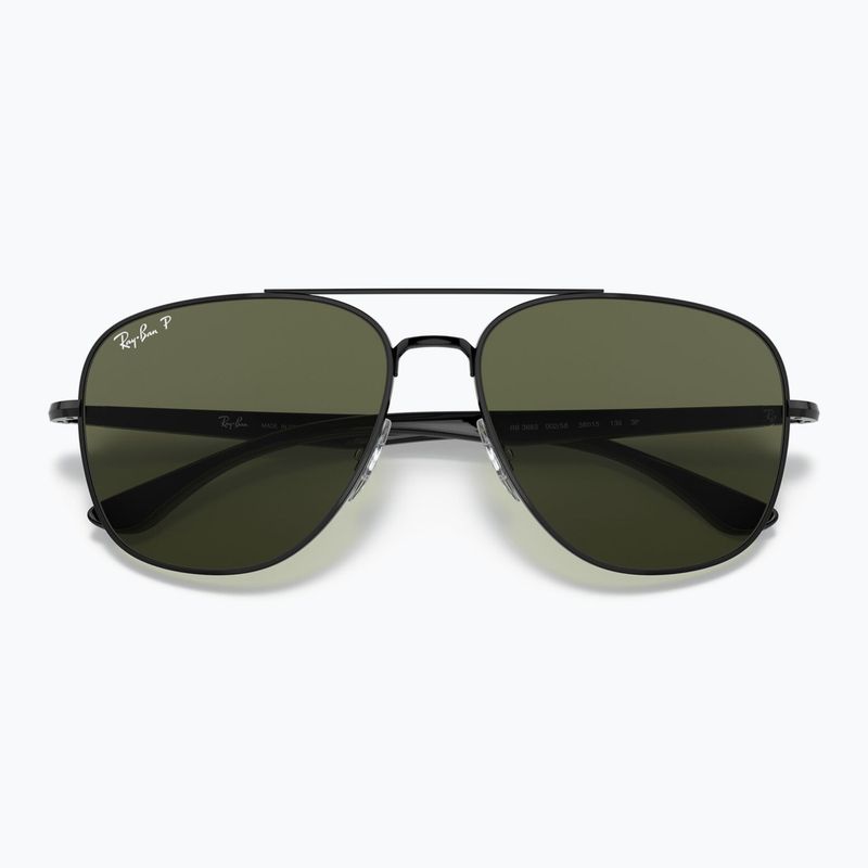 Occhiali da sole Ray-Ban RB3683 black/green g-15 polarized 3
