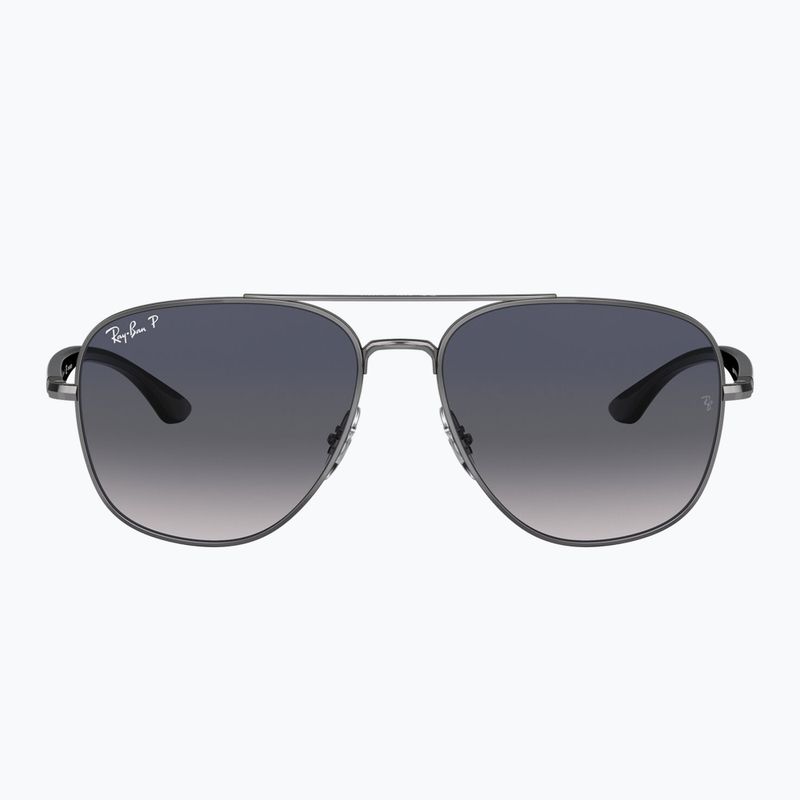 Occhiali da sole Ray-Ban RB3683 brass/blue grey polarized 2