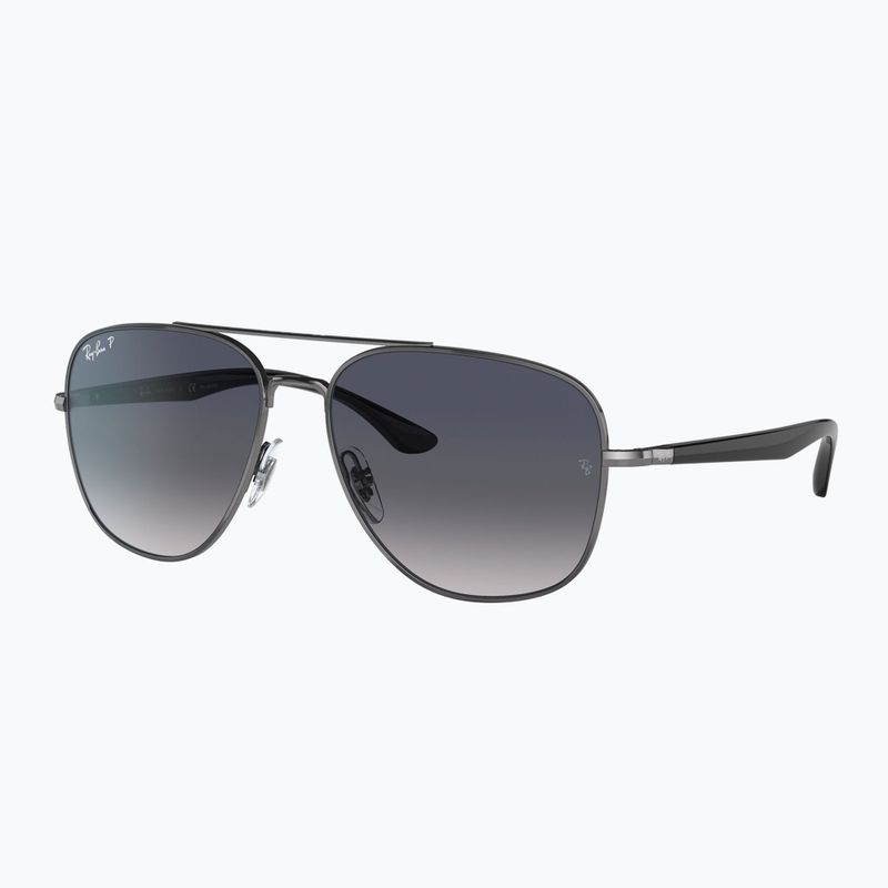 Occhiali da sole Ray-Ban RB3683 brass/blue grey polarized 4