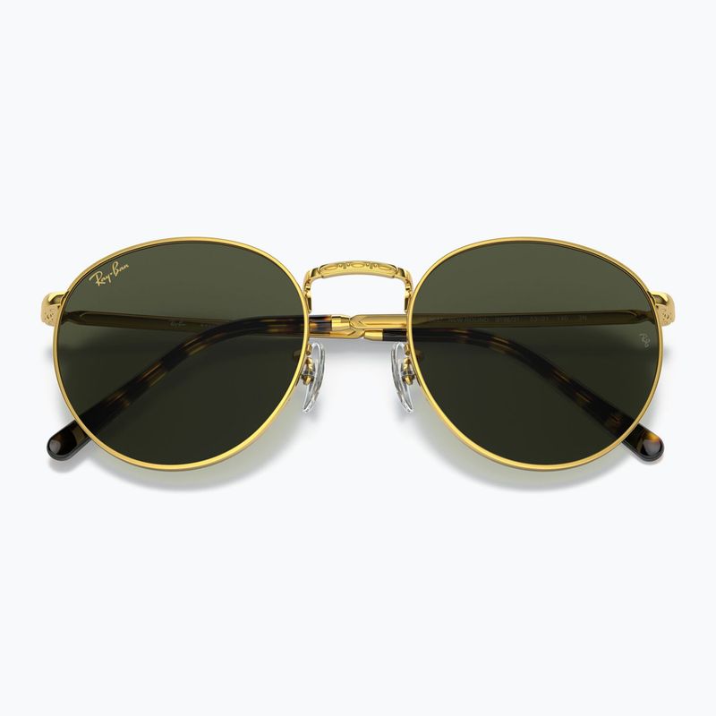 Occhiali da sole Ray-Ban New Round gold/green 3