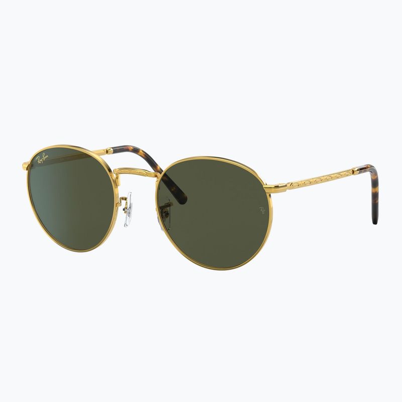 Occhiali da sole Ray-Ban New Round gold/green 4