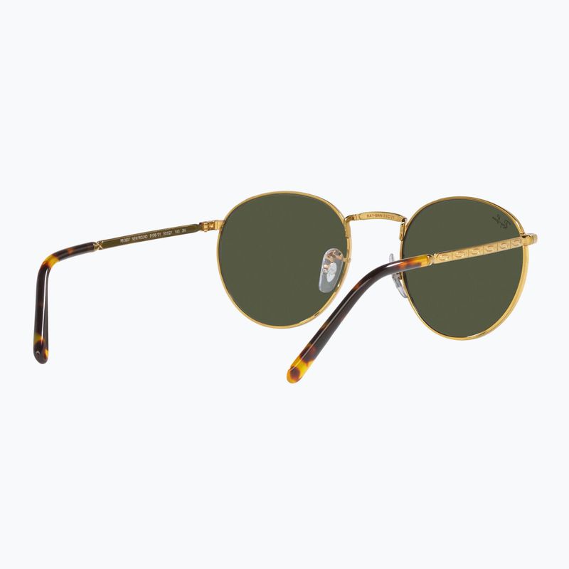 Occhiali da sole Ray-Ban New Round gold/green 6