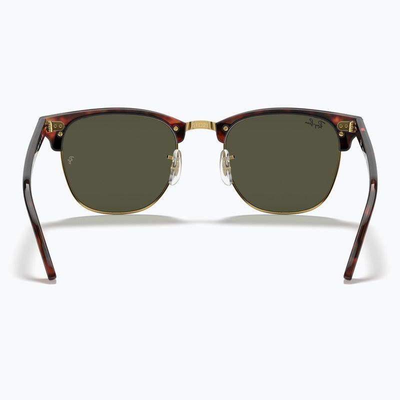 Occhiali da sole Ray-Ban Clubmaster Classic tortoiseshell/gold/green g-15 5