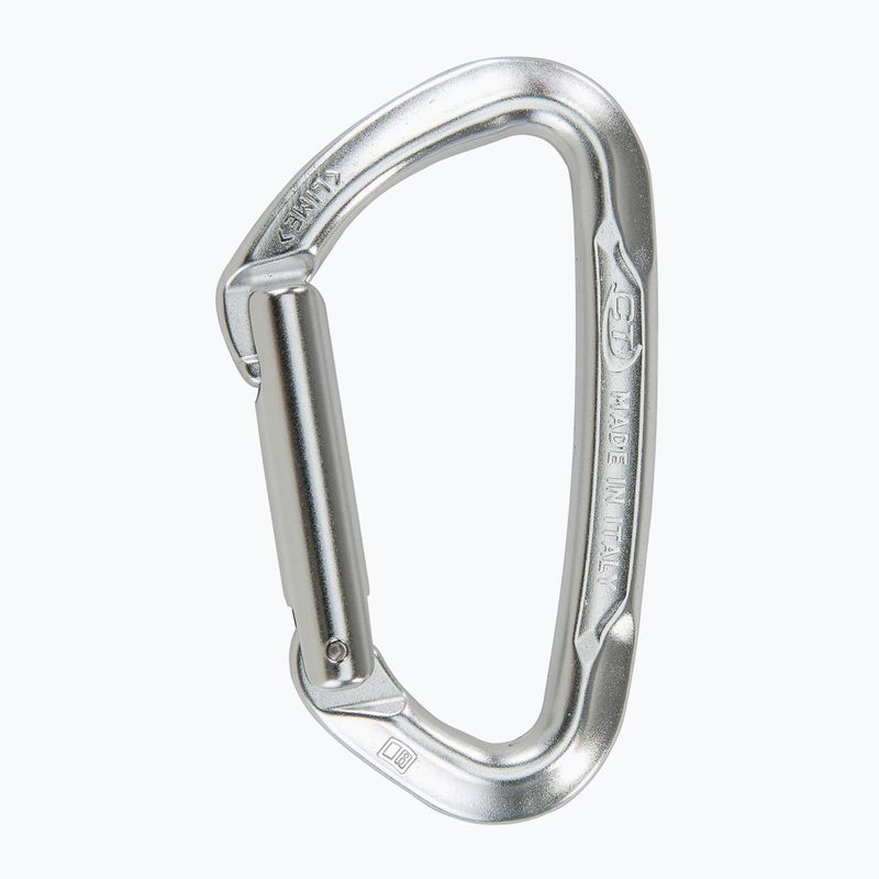 Moschettone Lime S argento di Climbing Technology