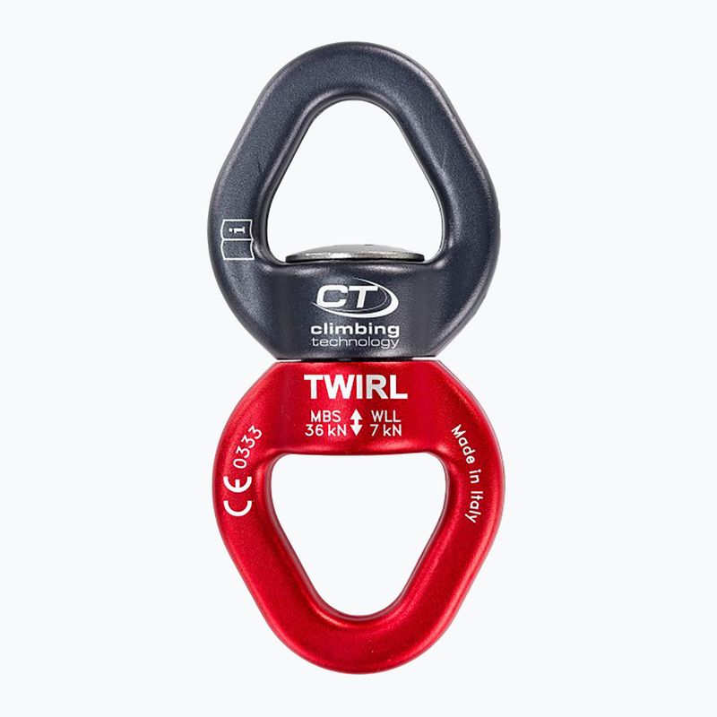 Tornello Climbing Technology Twirl grigio/rosso