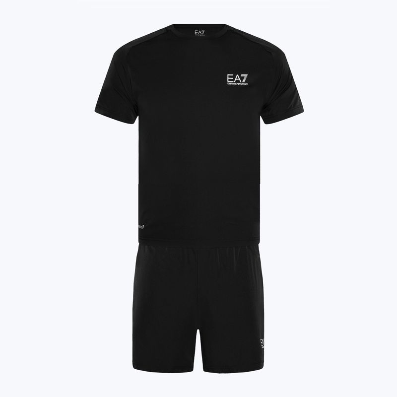 EA7 Emporio Armani Ventus7 Travel - Set T-shirt + pantaloncini neri