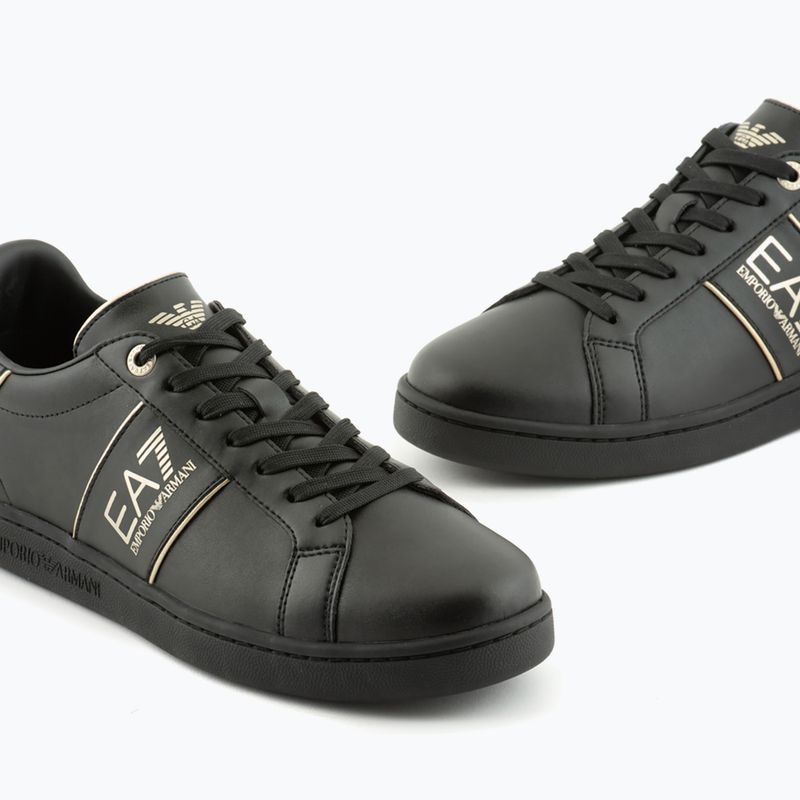 EA7 Emporio Armani Classic Logo scarpe triple nero/oro 12