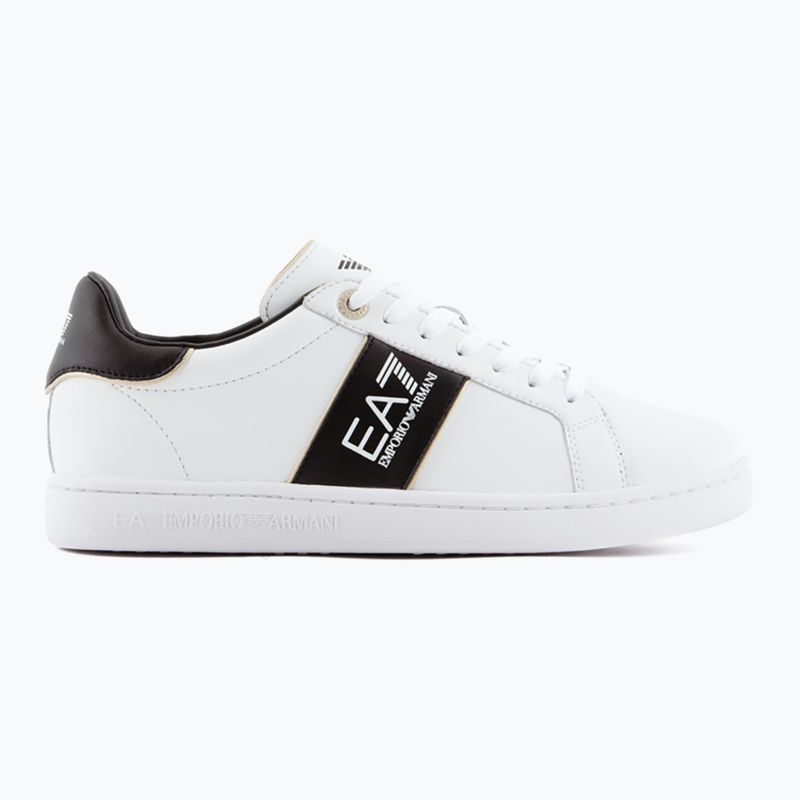 EA7 Emporio Armani Classic Logo scarpe bianco/nero/oro 9