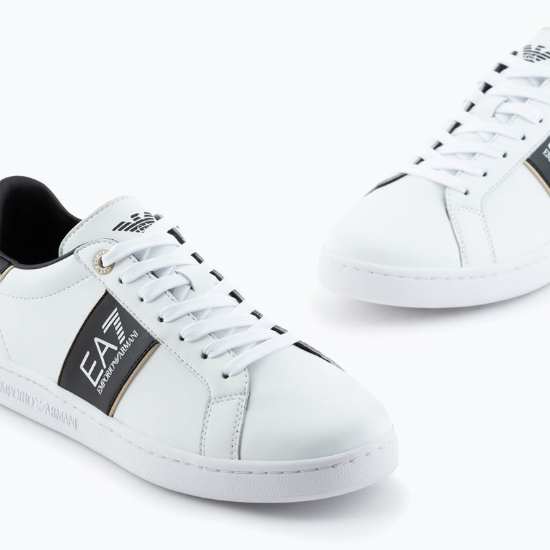 EA7 Emporio Armani Classic Logo scarpe bianco/nero/oro 13