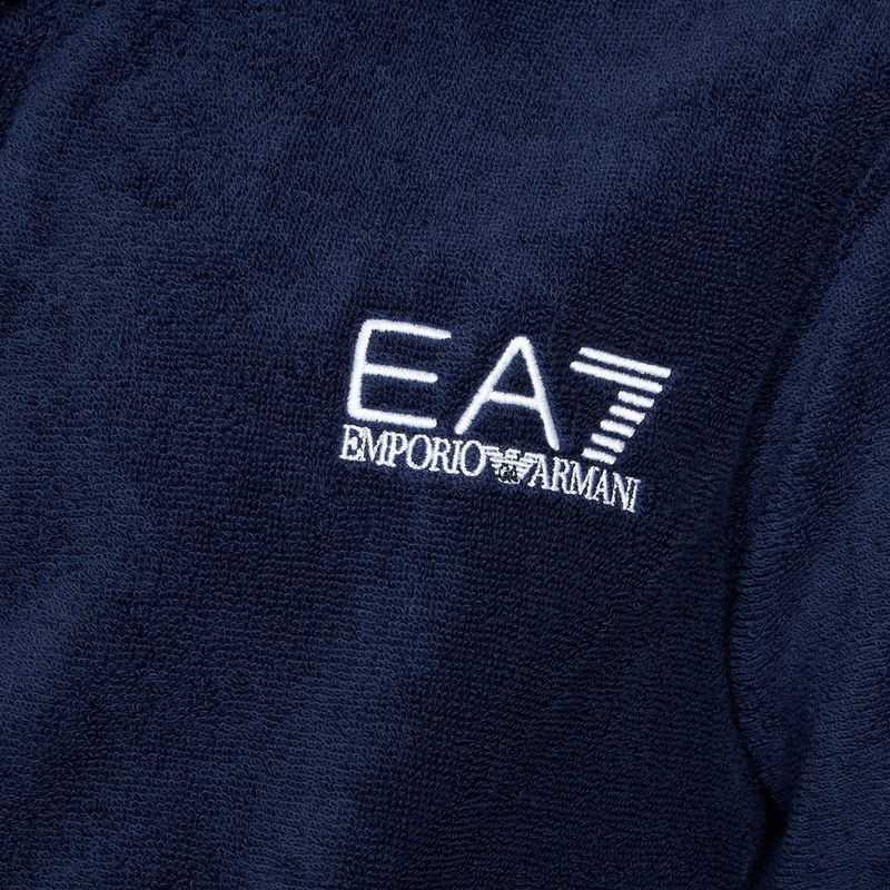 EA7 Accappatoio Emporio Armani Water Sports Core blu navy/ bianco 3