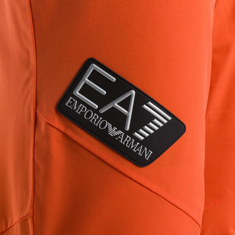 EA7 Emporio Armani pantaloni da sci da uomo Pantaloni 6RPP27 arancione fluo 4