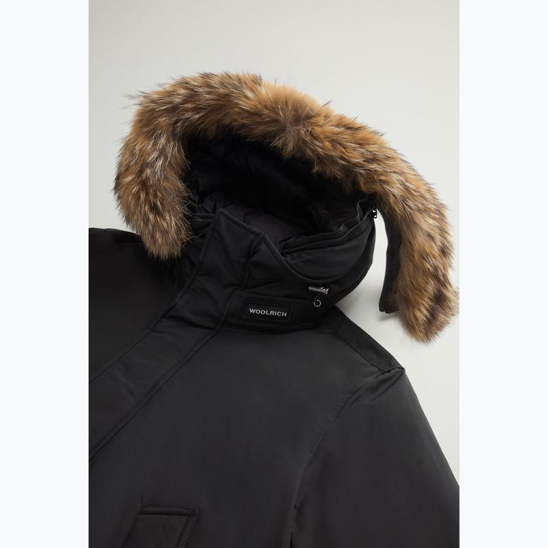Giacca da uomo Woolrich Polar High Collar Fur nera 8
