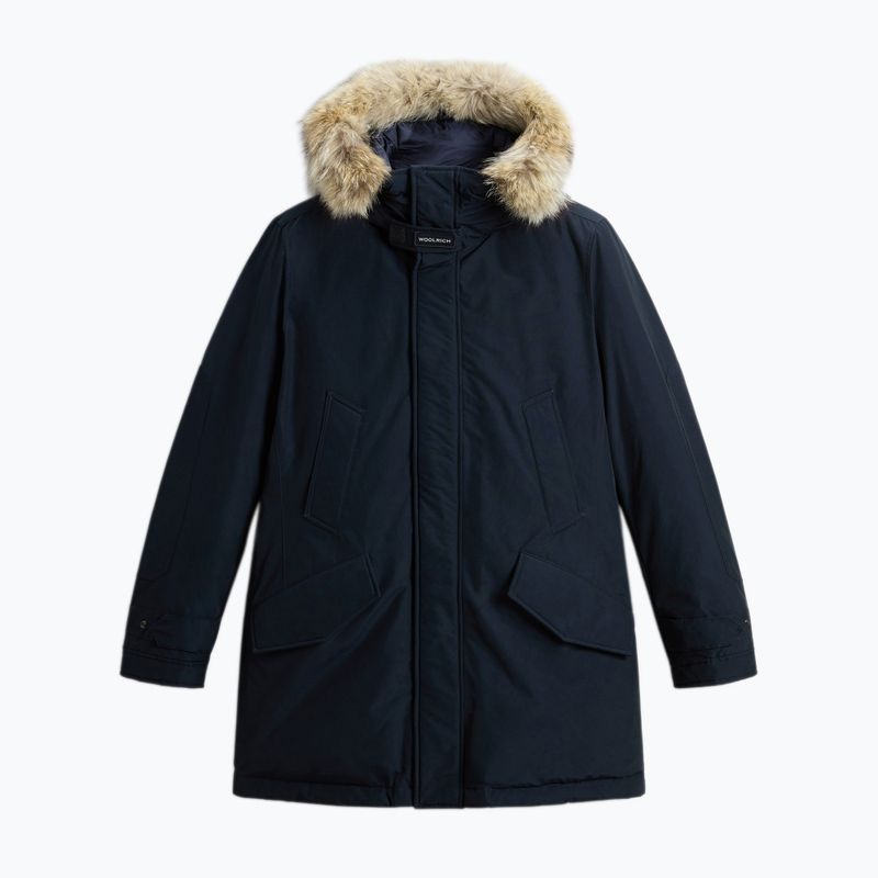 Giacca da uomo Woolrich Polar High Collar Fur melton blu 5