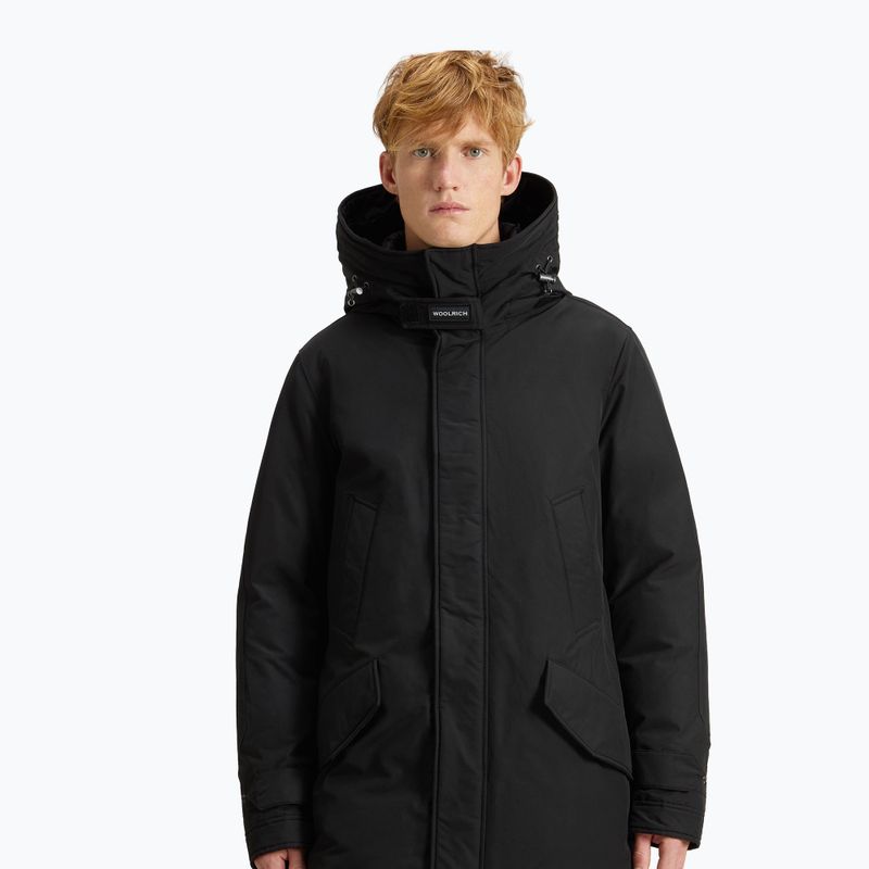 Giacca da uomo Woolrich Polar High Collar nera 4
