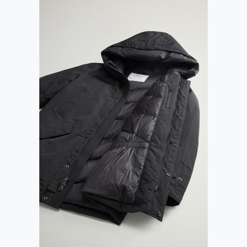 Giacca da uomo Woolrich Polar High Collar nera 8