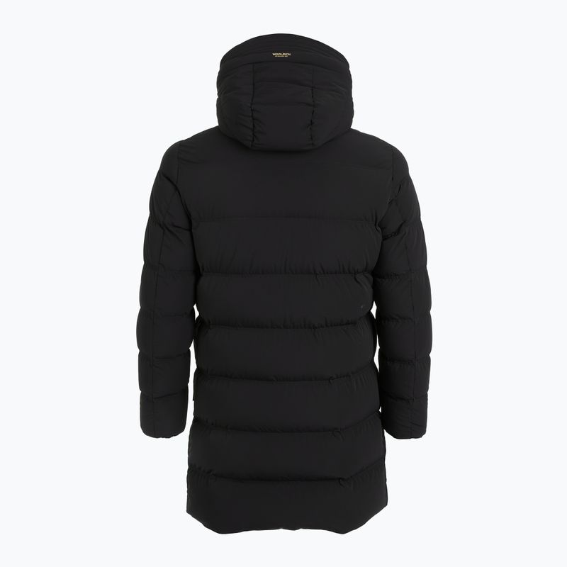 Giacca da uomo Woolrich Matt Stretch Long Puffer nera 7