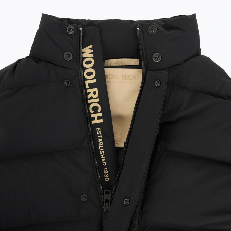 Giacca da uomo Woolrich Matt Stretch Long Puffer nera 12