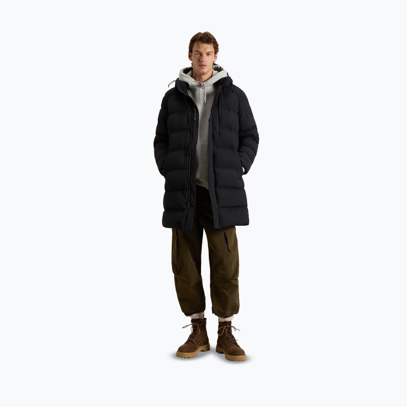 Giacca da uomo Woolrich Matt Stretch Long Puffer nera 2