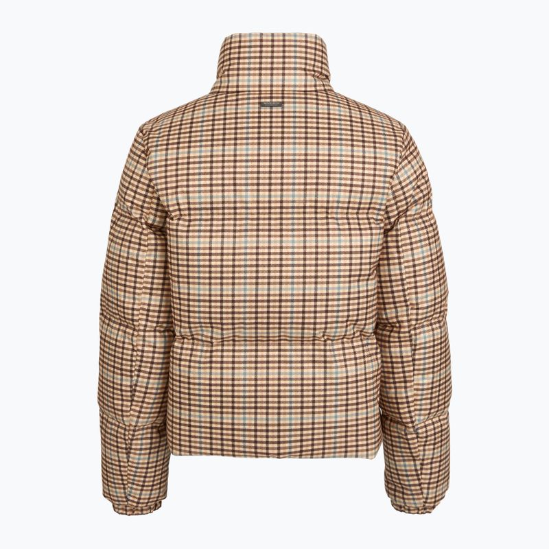 Giacca da donna Woolrich Printed Wool beige check 2