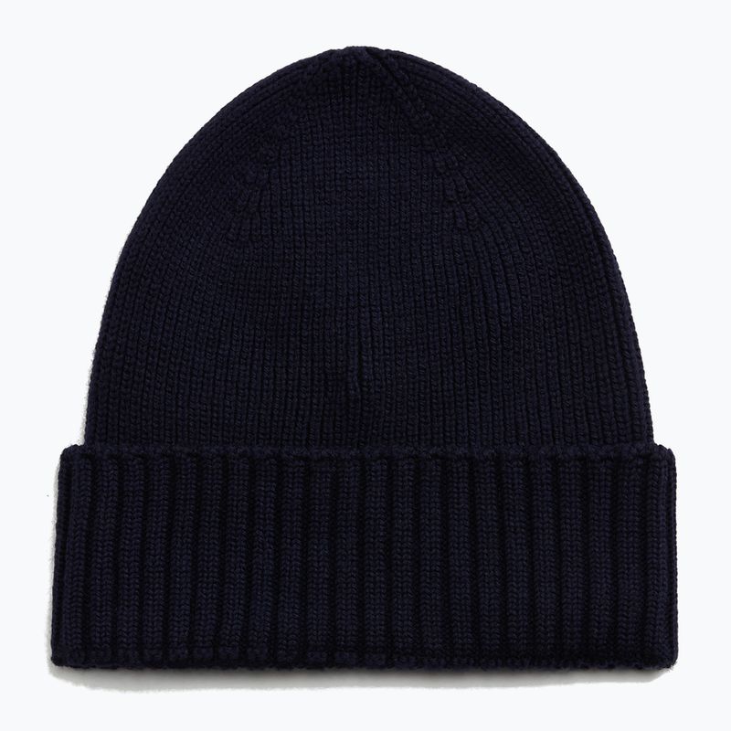 Berretto invernale da uomo Woolrich Legacy Patch Beanie melton blue 2