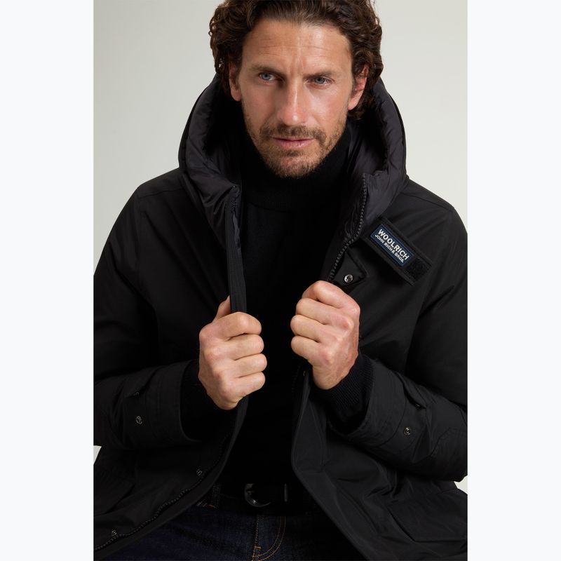 Cappotto imbottito da uomo Woolrich Polar High Collar Parka black 4