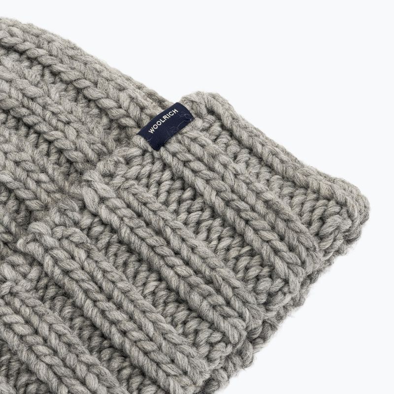 Berretto invernale da donna Woolrich Chunky Beanie light grey melange 3