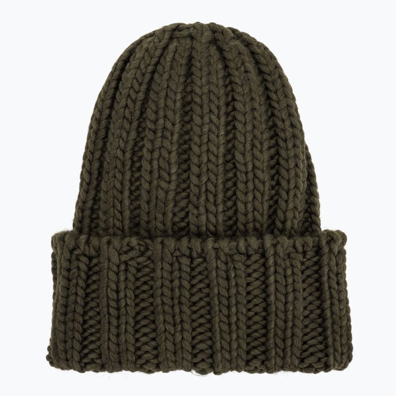 Berretto invernale da donna Woolrich Chunky Beanie dark green 2